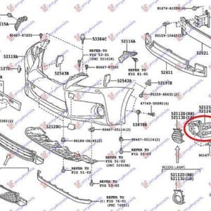 486003991 Lexus CT 200h 2010-2014 | Βάση Προβολέα Δεξιά