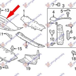 487200810 Lexus IS 2013-2016 | Κάλυμμα Μετώπης