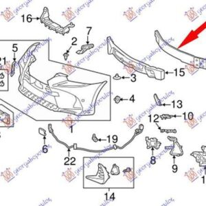 487303840 Lexus IS 2016-2021 | Τραβέρσα Προφυλακτήρα Εμπρός