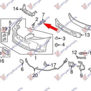 487304281 Lexus IS 2016-2021 | Βάση Προφυλακτήρα Εμπρός Δεξιά