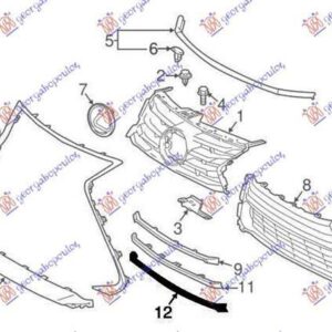 487304620 Lexus IS 2016-2021 | Διακοσμητικό Διχτυού Εμπρός