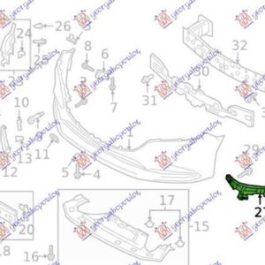 503204281 Mazda 6 2018- | Βάση Προφυλακτήρα Εμπρός Δεξιά