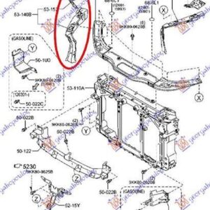 505000271 Mazda CX-5 2011-2017 | Ποδιά Εμπρός Δεξιά