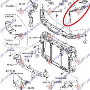 505000272 Mazda CX-5 2011-2017 | Ποδιά Εμπρός Αριστερή