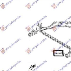 506004284 Mazda 2 2014-2020 | Βάση Προφυλακτήρα Εμπρός Αριστερή