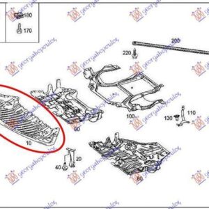 534100830 Mercedes-Benz SLK 2010-2016 | Ποδιά Προφυλακτήρα Εμπρός