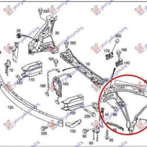 527300472 Mercedes-Benz GLK-Class 2012-2015 | Φανοστάτης Εμπρός Αριστερός