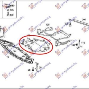 527300835 Mercedes-Benz GLK-Class 2012-2015 | Ποδιά Μηχανής