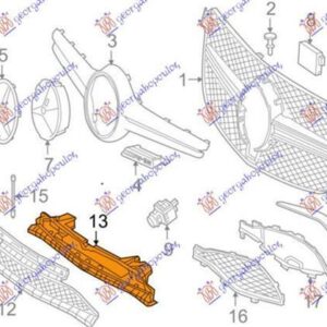 527703845 Mercedes-Benz GLE 2015-2019 | Τραβέρσα Προφυλακτήρα Εμπρός