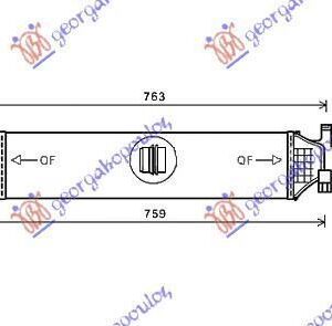 528206200 Mercedes-Benz A-Class 2015-2018 | Ψυγείο Intercooler Βενζίνη/Πετρέλαιο