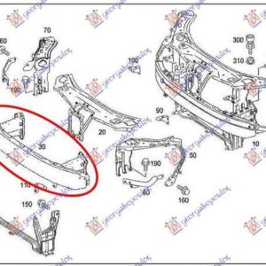 530003845 Mercedes-Benz S-Class 2005-2013 | Τραβέρσα Προφυλακτήρα Εμπρός