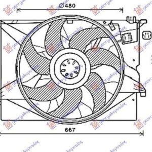 530006440 Mercedes-Benz S-Class 2005-2013 | Βεντιλατέρ