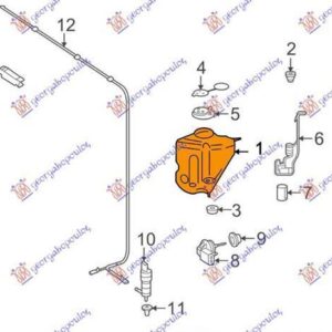 530008400 Mercedes-Benz S-Class 2005-2013 | Δοχείο Νερού Υαλοκαθαριστήρων