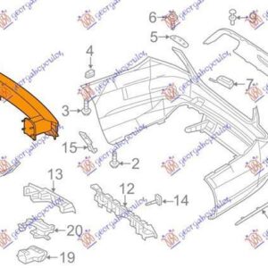 530103850 Mercedes-Benz S-Class 2013-2017 | Τραβέρσα Προφυλακτήρα Πίσω