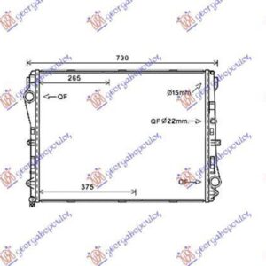 525206300 Mercedes-Benz E-Class Coupe/Cabrio 2016-2020 | Ψυγείο Νερού Βενζίνη/Πετρέλαιο