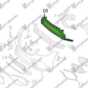 530204280 Mercedes-Benz S-Class 2017-2020 | Ενίσχυση Προφυλακτήρα Εμπρός