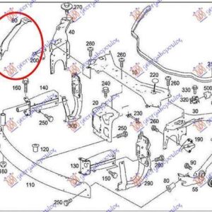 531000276 Mercedes-Benz CLS Coupe 2004-2008 | Φανοστάτης Εξωτερικός Εμπρός Δεξιός