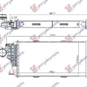 527706200 Mercedes-Benz GLE 2015-2019 | Ψυγείο Intercooler