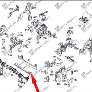 674000500 Renault Kangoo 2013-2021 | Τραβέρσα Ψυγείου