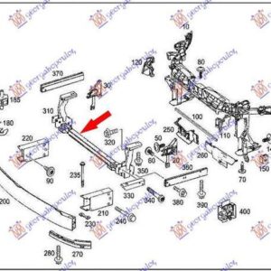 528200500 Mercedes-Benz A-Class 2015-2018 | Τραβέρσα Μετώπης Εμπρός