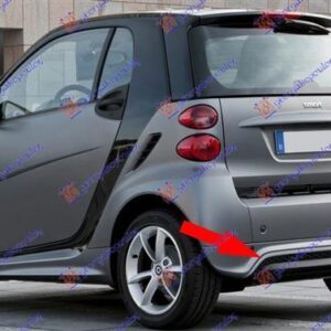 549004030 Smart ForTwo 2012-2014 | Διακοσμητικό Σπόιλερ Πίσω