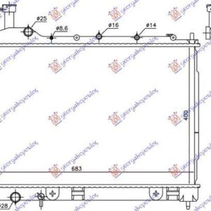 550206320 Mitsubishi Outlander 2016-2020 | Ψυγείο Νερού