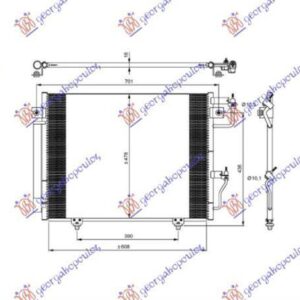 554006400 Mitsubishi Pajero 2007-2012 | Ψυγείο A/C Βενζίνη/Πετρέλαιο