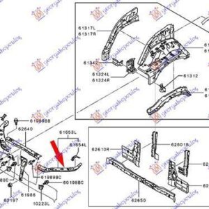 555100272 Mitsubishi L 200 2015-2019 | Ποδιά Εμπρός Αριστερή