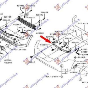 555103840 Mitsubishi L 200 2015-2019 | Τραβέρσα Προφυλακτήρα Εμπρός