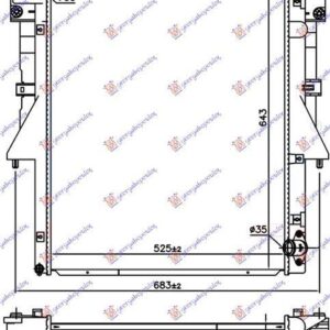 555106300 Mitsubishi L 200 2015-2019 | Ψυγείο Νερού