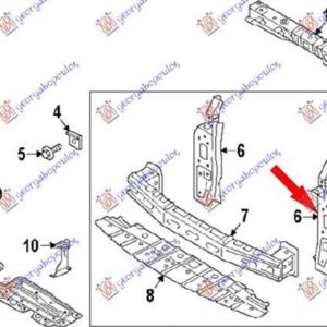 557100472 Mitsubishi Space Star 2016-2020 | Λαμαρίνα Μετώπης Αριστερή