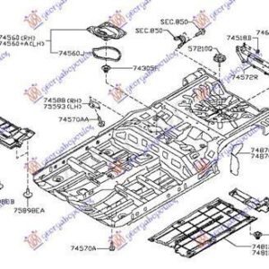 576000835 Nissan Qashqai 2010-2013 | Ποδιά Μηχανής Εμπρός