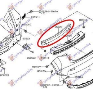 577003850 Nissan Juke 2010-2015 | Τραβέρσα Προφυλακτήρα Πίσω