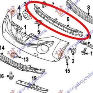 577004900 Nissan Juke 2010-2015 | Αντιθορυβικό Προφυλακτήρα Εμπρός