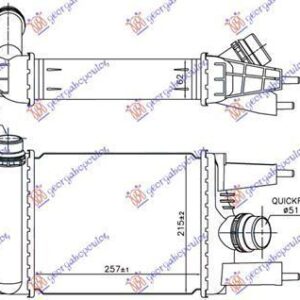 586006200 Nissan Pulsar 2015- | Ψυγείο Intercooler