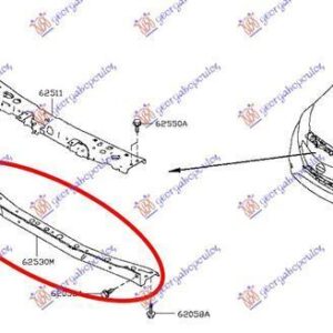 582000500 Nissan Note 2013- | Τραβέρσα Ψυγείου