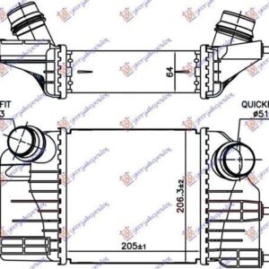 582006210 Nissan Note 2013- | Ψυγείο Intercooler