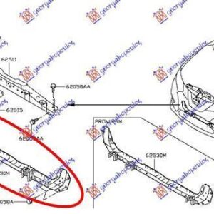 583100500 Nissan X-Trail 2017-2021 | Τραβέρσα Ψυγείου