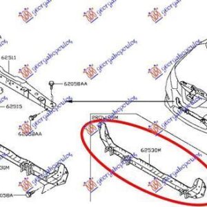 583100510 Nissan X-Trail 2017-2021 | Τραβέρσα Ψυγείου