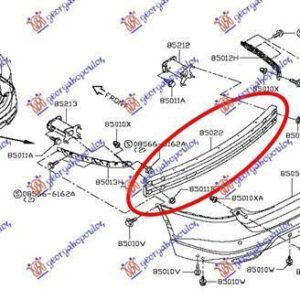 583103850 Nissan X-Trail 2017-2021 | Τραβέρσα Προφυλακτήρα Πίσω