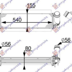 584106200 Nissan Navara 2015- | Ψυγείο Intercooler