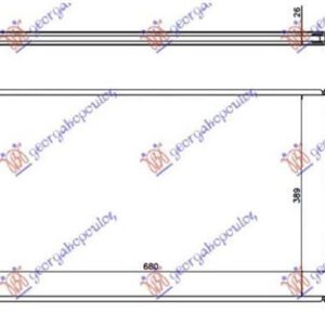 600006315 Opel Astra 5θυρο/Station Wagon 2010-2013 | Ψυγείο Νερού