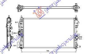 600006335 Opel Astra 5θυρο/Station Wagon 2010-2013 | Ψυγείο Νερού