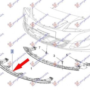 600203845 Opel Astra 5θυρο/Station Wagon 2013-2016 | Τραβέρσα Προφυλακτήρα Εμπρός