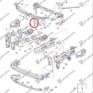 600500270 Opel Astra 5θυρο/Station Wagon 2019-2021 | Λαμάκι Μετώπης