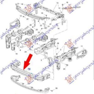 600403840 Opel Astra 5θυρο/Station Wagon 2016-2019 | Τραβέρσα Προφυλακτήρα Εμπρός