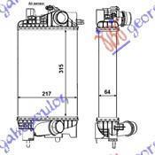 602106200 Opel Meriva 2014-2017 | Ψυγείο Intercooler