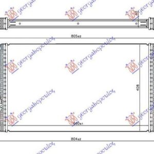 600306240 Opel Astra Sedan 2013- | Ψυγείο Intercooler