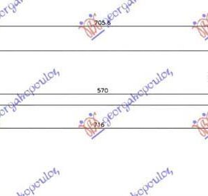 605006200 Opel Mokka 2013-2016 | Ψυγείο Intercooler