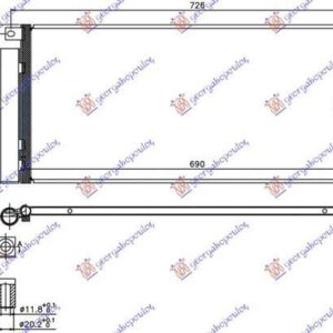 605106420 Opel Mokka X 2016- | Ψυγείο A/C